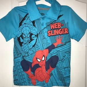 Spider Man Collar Shirt